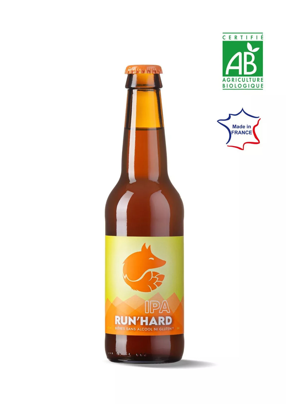 Bière IPA sans alcool ni gluten 33cl - RUN'HARD