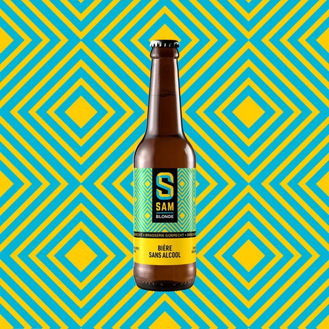 Bière SAM blonde sans alcool 0,5% - bouteille 75 cl
