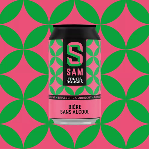 Bière SAM fruits rouges sans alcool 0,5% - cannette 33 cl