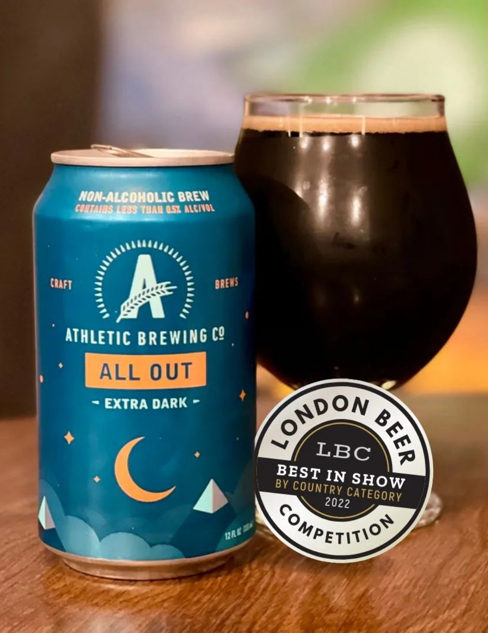 Bière Athletic Brewing All Out Extra Dark sans alcool 0,4%