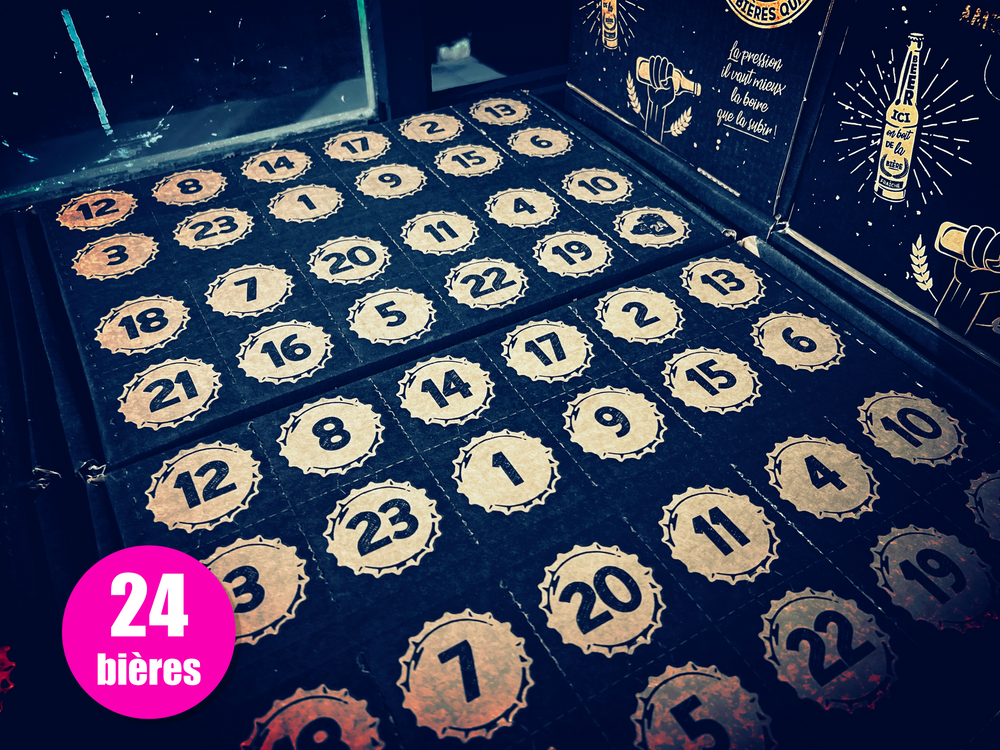 🔥 PRÉCOMMANDE 🔥 Calendrier de l'Avent et de l'Après cuite sans alcool 2025 - 24 bières