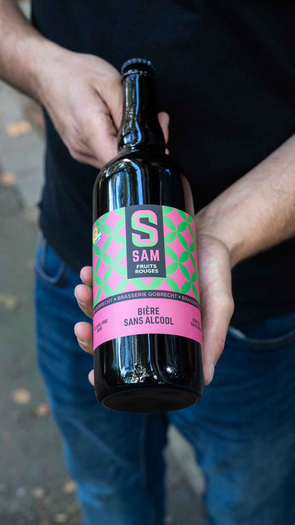 Bière SAM fruits rouges sans alcool 0,5% - bouteille 75 cl