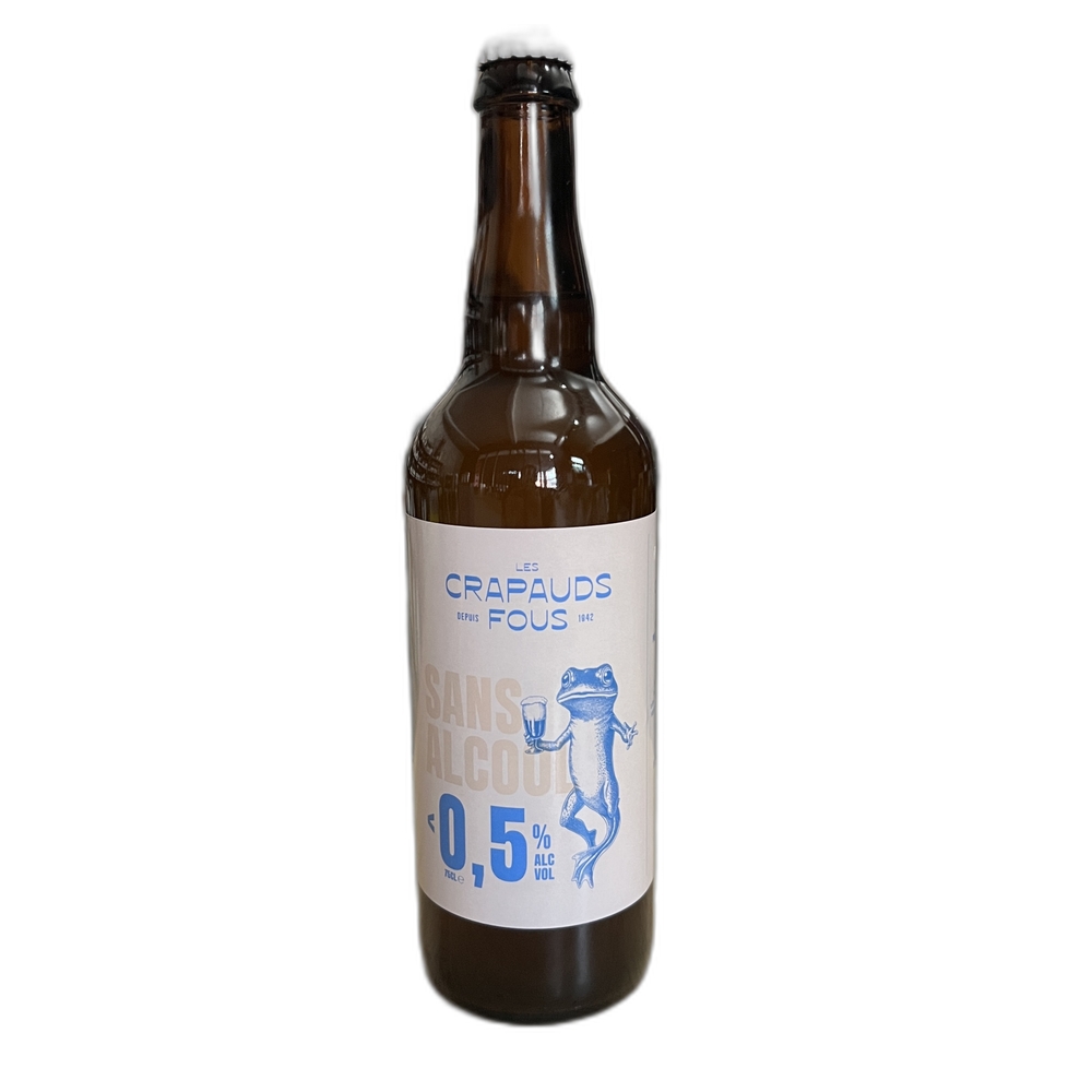 Bière blanche Les Crapauds Fous 0,5% - 75 cl