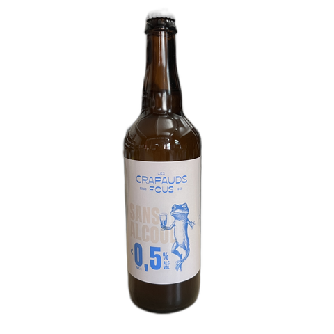 Bière blanche Les Crapauds Fous 0,5% - 75 cl